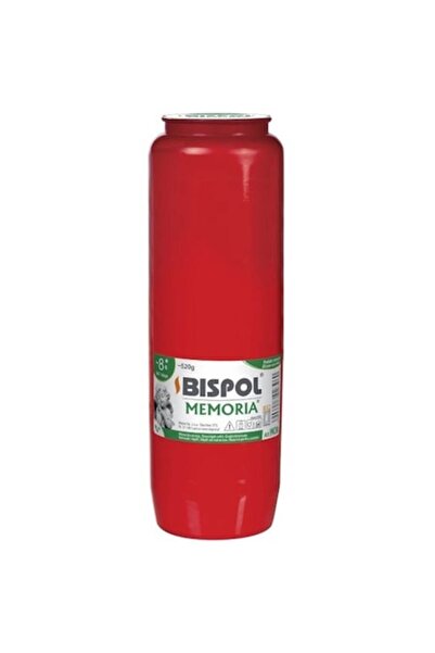 BISPOL Set de 3 rezerve de lumânări cu ulei, Roșu, 185 de ore