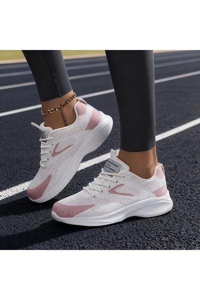 SOSENFER Bayan yürüyüş ayakkabısı, bahar rahat nefes alıcı yumuşak tabanlı ra...