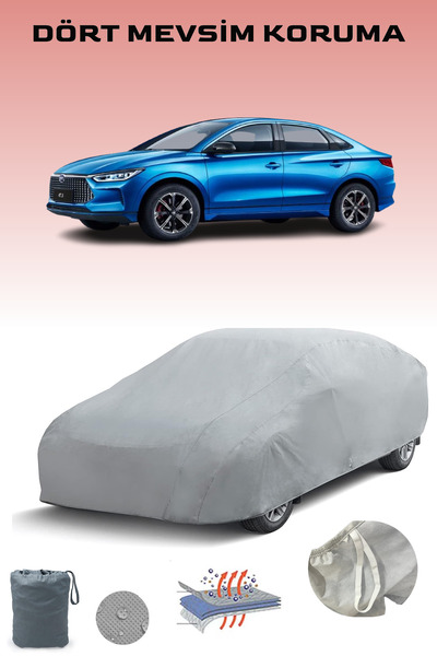 Breen غطاء سيارة رمادي من ماركة بي واي دي إي3، غطاء للسيارة، خيمة للسيارة