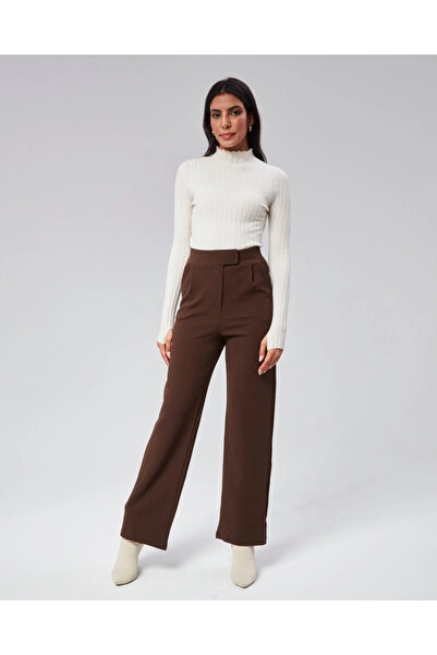 motina Morena Femei talie înaltă Velcro Talie pantaloni palazzo 2026