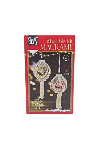 Gift Design Σετ Μακραμέ Δημιουργικού, ID Κατασκευής, Χριστουγεννιάτικες Διακο...