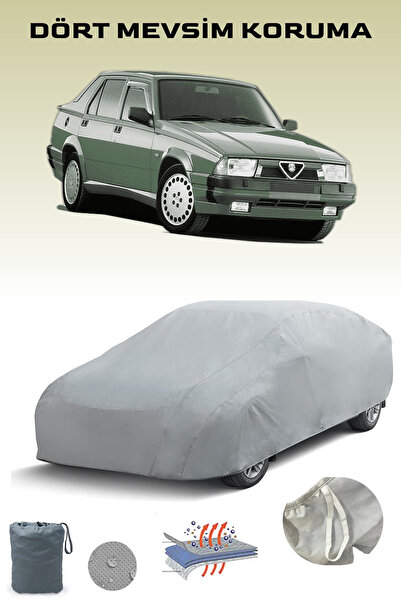 Breen غطاء سيارة ألفا روميو 75 باللون الرمادي، غطاء سيارة، خيمة سيارة