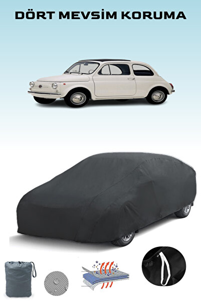 Breen غطاء سيارة فيات 500 دي أسود اللون من 1960 إلى 1969، غطاء سيارة، خيمة سيارة