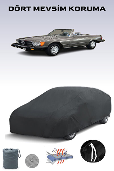 Breen غطاء سيارة مرسيدس SL (R107) أسود اللون، موديلات 1971 - 1989، غطاء سيارة، خيمة سيارة