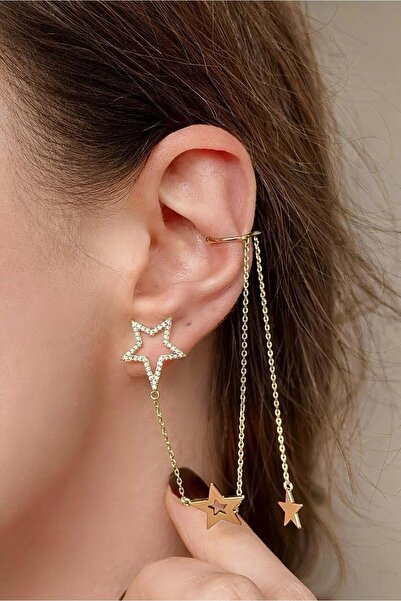 Özce Star Chain Earring Special Series Earrings
