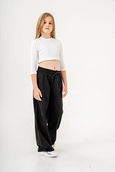 Mışıl Kids Bacak Yıldız Printed Girls' Sweatpants