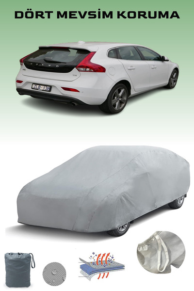 Breen غطاء سيارة رمادي لفولفو V40 كروس كانتري 2012 - 2016، غطاء سيارة، خيمة سيارة