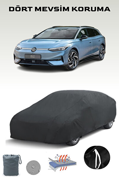 Breen غطاء سيارة فولكس فاجن Id.7 Tourer باللون الأسود، غطاء سيارة، خيمة سيارة