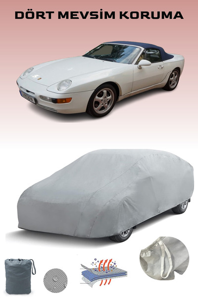 Breen غطاء سيارة بورش 968 رمادي اللون، غطاء سيارة، خيمة سيارة