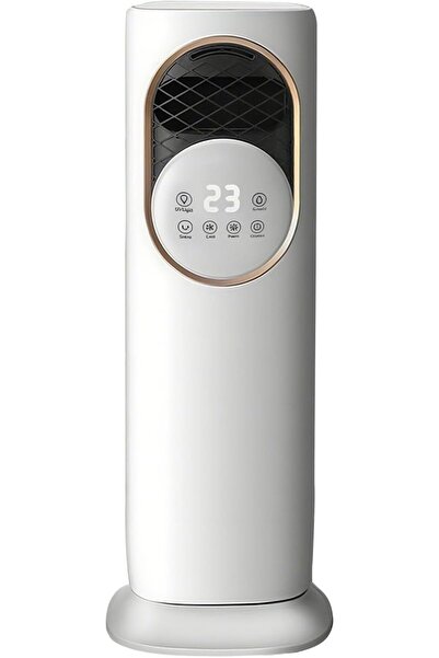 ROCKCAMEL مراوح تبريد مزودة بجهاز تحكم عن بعد وشاشة لمس، تدور بزاوية 120 درجة، مع نظام ترطيب مدمج بالرذاذ