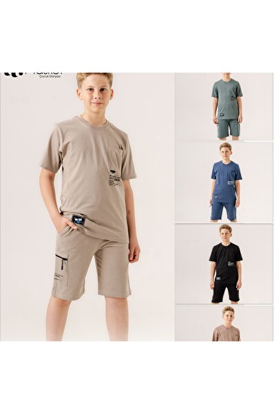 SURVIVOR SET PANTALONI SCURTĂ CU DETALII DE BĂRBAȚI