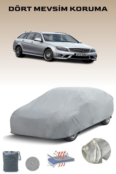 Breen غطاء سيارة رمادي لمرسيدس C 63 طراز T (S204) 2007 - 2011، غطاء سيارة، خي...