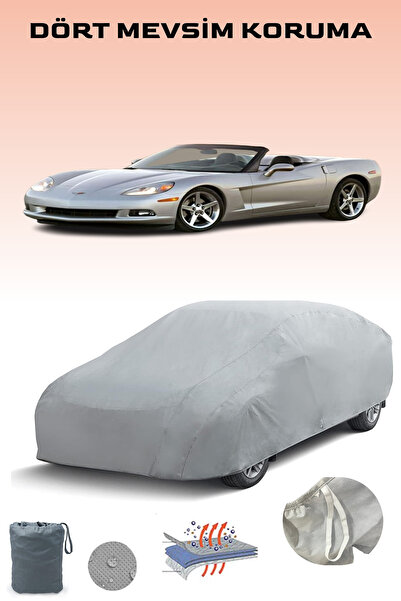 Breen غطاء سيارة شيفروليه كورفيت قابل للتحويل باللون الرمادي، غطاء سيارة، خيم...
