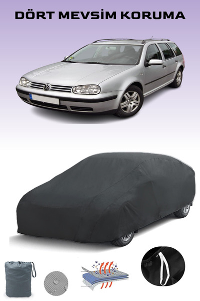 Breen Black Volkswagen Golf 4 Variant Car Tarpaulin, Auto Cover, Car Tent