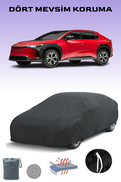 Breen غطاء سيارة تويوتا BZ4X أسود، غطاء سيارة، خيمة سيارة
