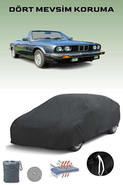 Breen غطاء سيارة أسود لسيارة بي إم دبليو الفئة الثالثة كابريوليه (E30) 1986 - 1993، غطاء سيارة، خيمة سيارة