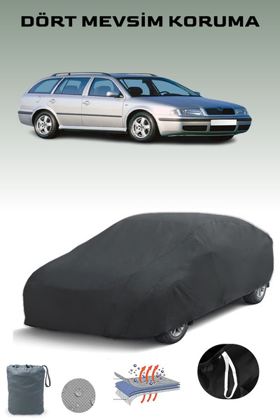 Breen غطاء سيارة سكودا أوكتافيا I كومبي أسود اللون من 1997 إلى 2004، غطاء سيا...