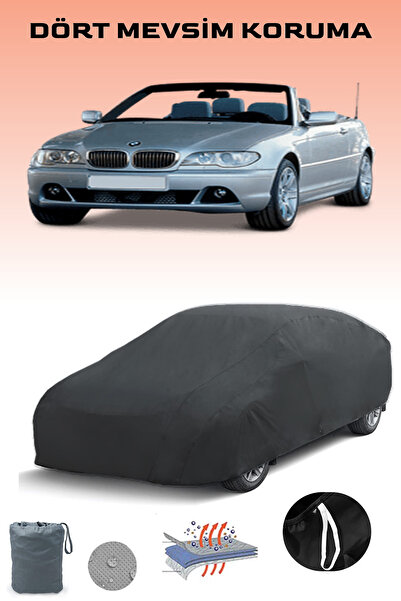 Breen غطاء سيارة أسود لسيارة بي إم دبليو الفئة الثالثة كابريوليه (E46) 2003 - 2007، غطاء سيارة، خيمة سيارة