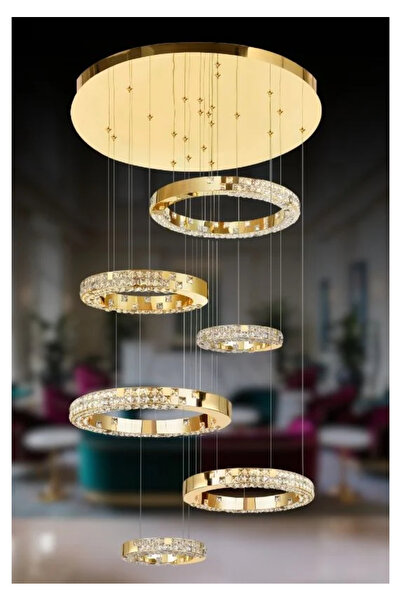 RONİSU AYDINLATMA Perla Ledli Özel Tasarım Taşlı Avize RA-AVZ- 2851-97-64