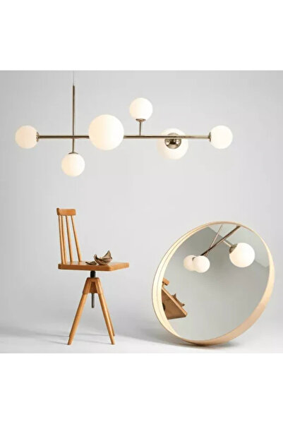 RONİSU AYDINLATMA Dioris Camlı Sıralı Avize RA-AVZ- 3092-81-47