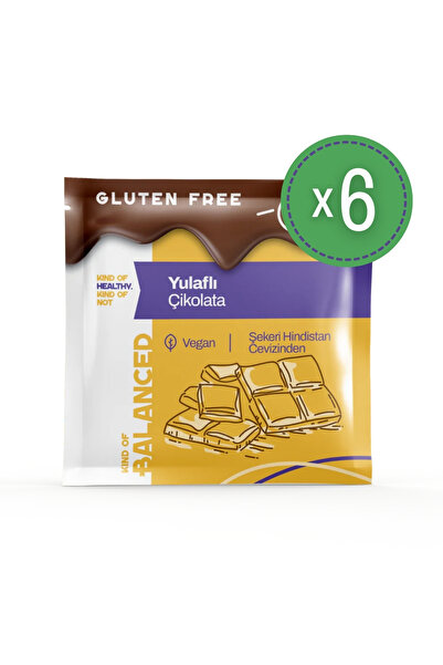 Glütensiz Yulaflı Çikolata 40 gr x 6 Adet