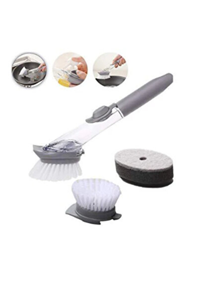 OEM Dishwashing brush with soap dispenser