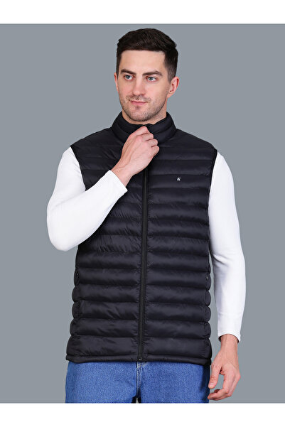 Fort Collins By Styli Men Black Sleeveless Puffer Jacket