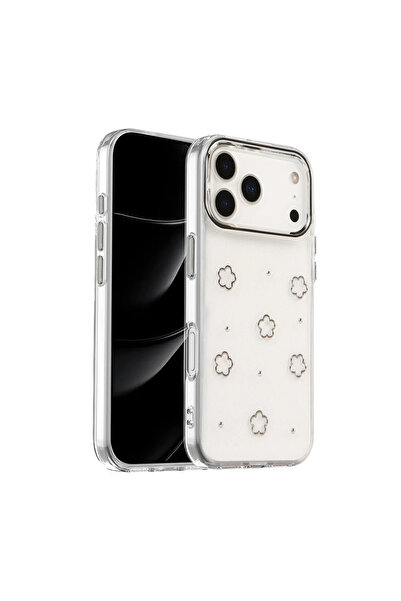 UnDePlus Apple iPhone 17 Pro Max Case Transparent with Embossed Shiny Pattern...
