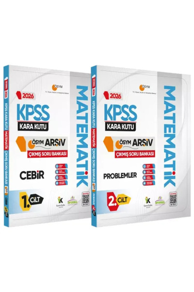 Karakutu Yayınları 2026 KPSS MATEMATİK Kara Kutu 1.-2.Cilt ÖSYM Çıkmış Soru B...