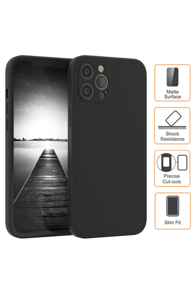 Gekko Mobile SoftTouch Case for iPhone 12 Pro Max, Silicone Microfiber Interi...