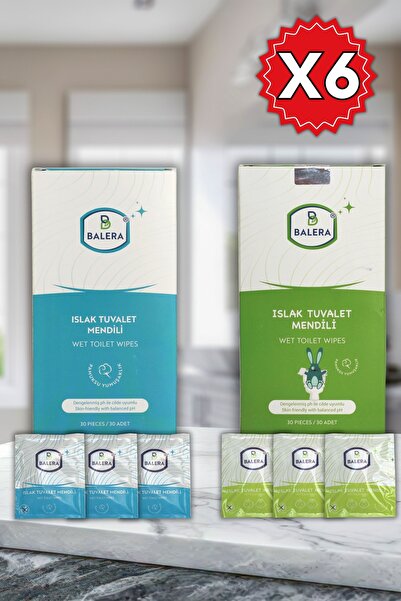 BALERA Islak Tuvalet Mendili Yetişkin - Çocuk 360 Adet **Tekli Özel Ambalaj**