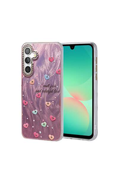 UnDePlus غطاء حماية لهاتف سامسونج جالاكسي A26 بنمط منقوش ملون ولامع