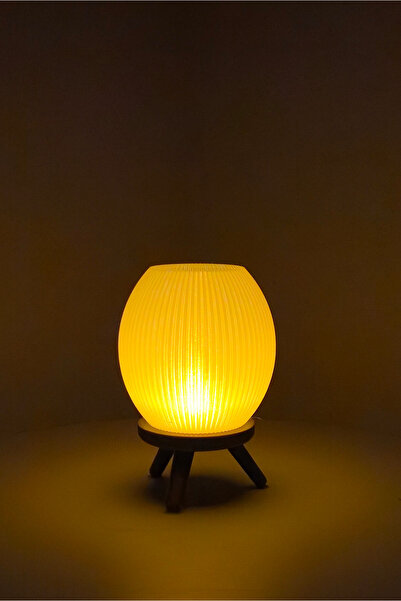 Filamentim Floranti LunaGlow Modern Dokulu Küre Form Masaüstü Aydınlatma