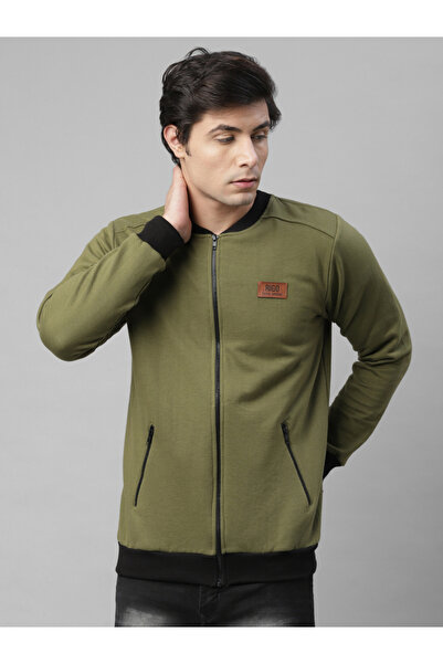 Rigo By Styli جاكيت رجالي من الصوف الزيتوني