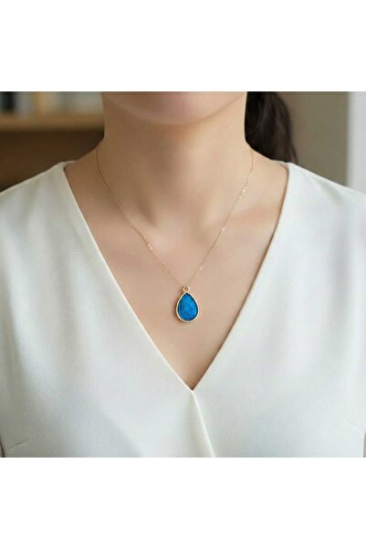 Ralp Moda قلادة من المعدن الفضي اللامع 'هدية'