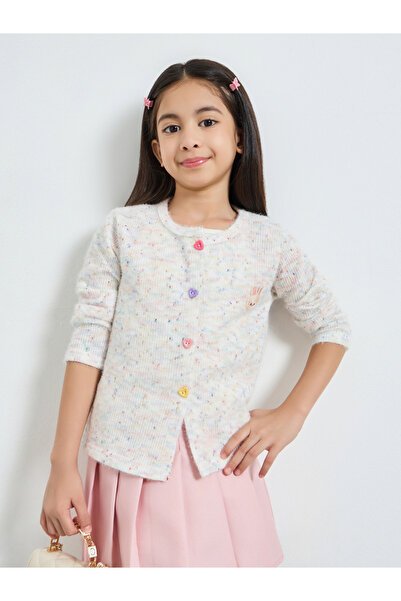 Styli Girls Multi Yarn Knit Sweater