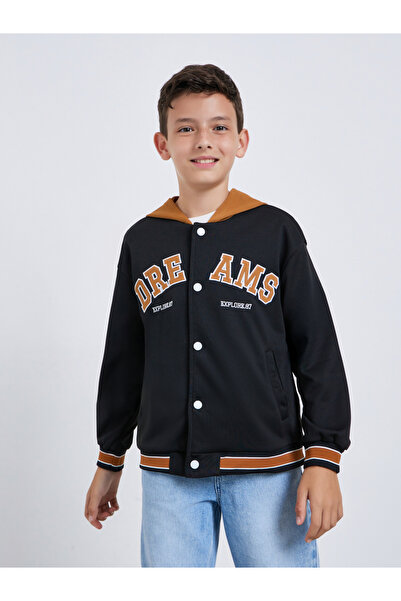 Styli Teens Printed Jacket with Hood