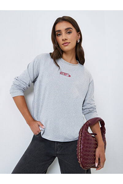 Styli Women Regular Fit Long Sleeve T-Shirt