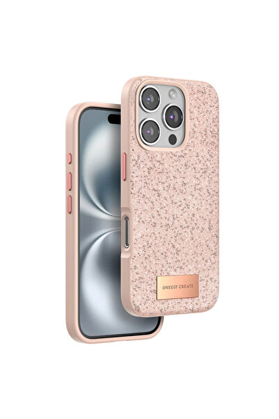 UnDePlus Apple iPhone 16 Pro Max Kılıf Simli Parlak Silikon Bright Kapak