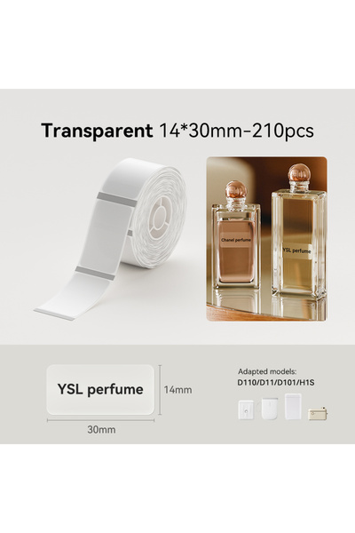 Choice5 TM1430 Niimbot White/Cable/Round/Transparent Thermal Label Adhesive Sticker Waterproof UV Paper For