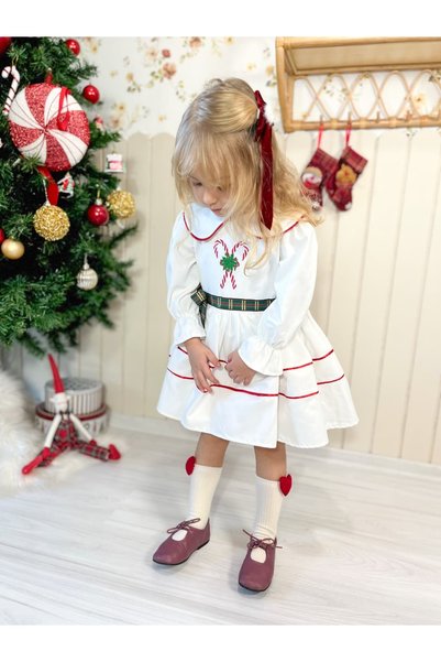 Pinkitokids Lorin Girl's Christmas Dress