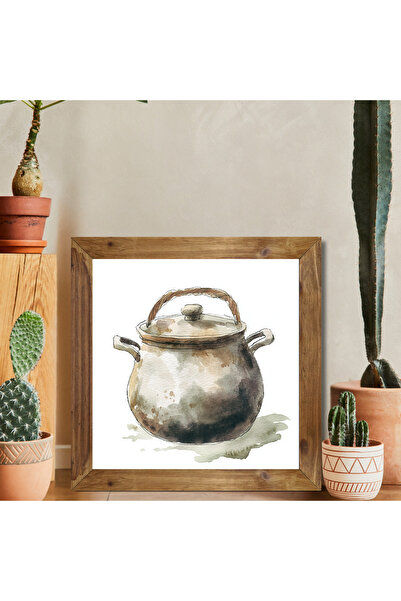 woodhomeworks One Piece Real Wood Framed Decor Τραπέζι τετράγωνο