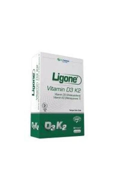 Rcfarma Ligone Vitamin D3/K2 60 Kapsül