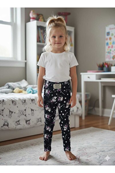 Pıtırkids KUROMİ BASKILI KIŞLIK ŞARDONLU FİTİLLİ TAYT