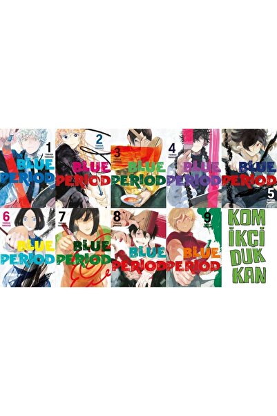 Gerekli Şeyler Yayıncılık Blue Period 1-2-3-4-5-6-7-8-9 manga seti (9 kitap) ...