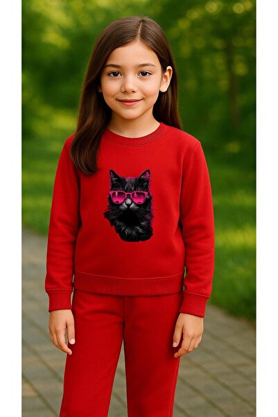 playwear Φούτερ ομάδας ΡΟΖ G CAT με στάμπα για κορίτσια και αγόρια, με λαιμόκ...