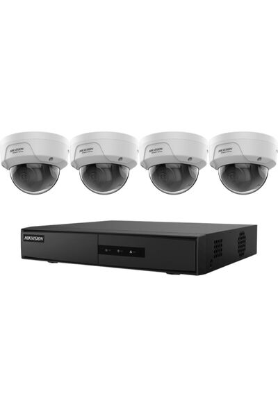 Hikvision IP Surveillance System, 4 Cameras 4MP, IR 30m, NVR 4 Channel 6MP