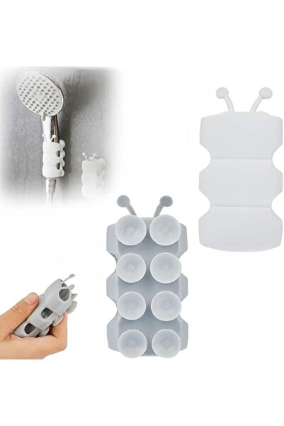 Arabest 2 Pack Silicone Shower Head Holder,Upgrade Universal Relocatable, Adjustable,Non Drilling