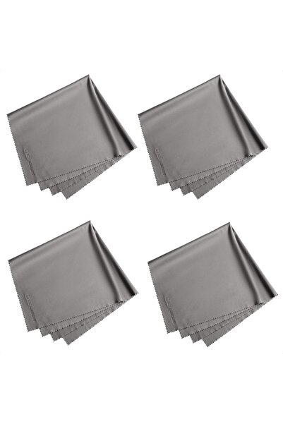 K&F CONCEPT Microfiber Extra Large Gray 4 Pack Washable Cleaning Cloths