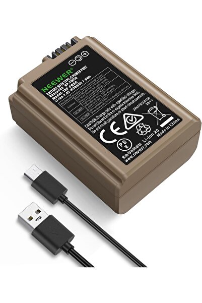 NEEWER بطارية بديلة للكاميرا NP-FW50 بسعة 1030 مللي أمبير